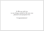 Text message congratulating someone on their planning and preparation.