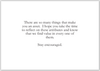 Motivational quote on a white background